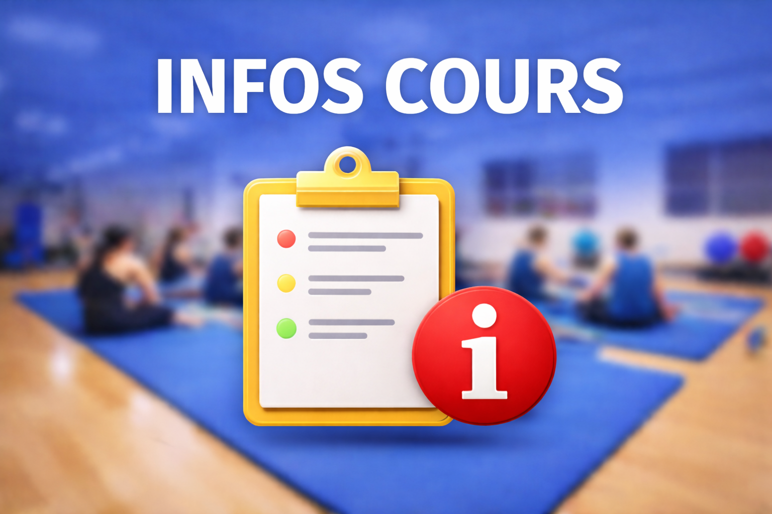 INFORMATION IMPORTANTE – Taiso Entretien